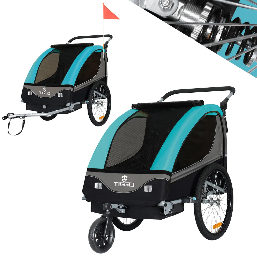 Tiggo S2 Kinderanhänger mit Federung Jogger 2 in 1 – Bild 4
