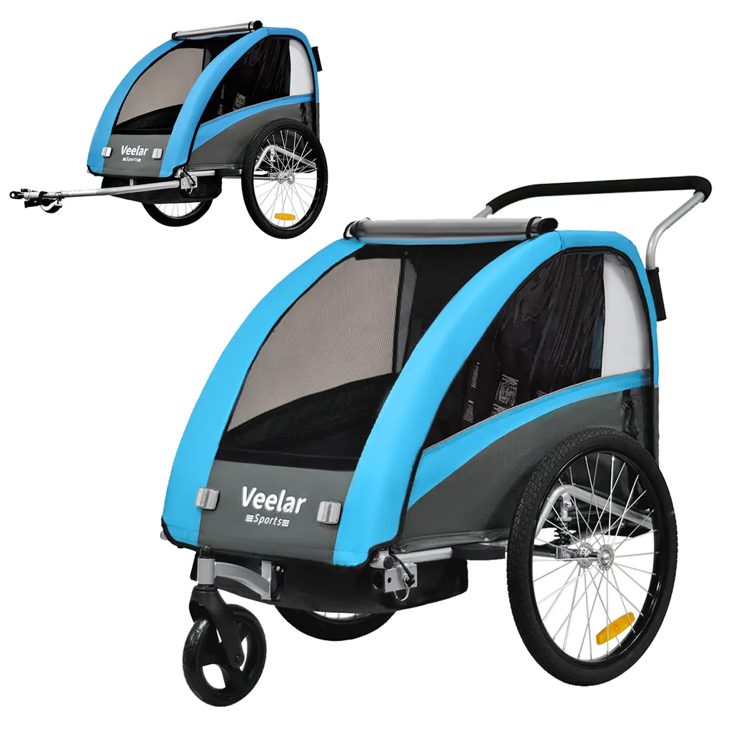 TIGGO VS 2 in 1 Kinderanhänger Jogger mit FederungFahrradanhänger