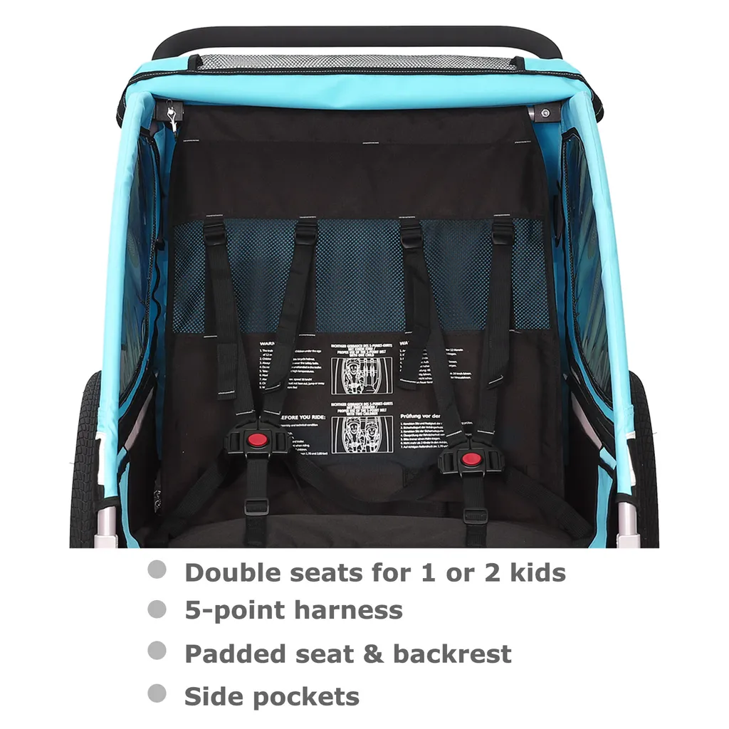 Tiggo S2 Kinderanhänger mit Federung Jogger 2 in 1 – Bild 6