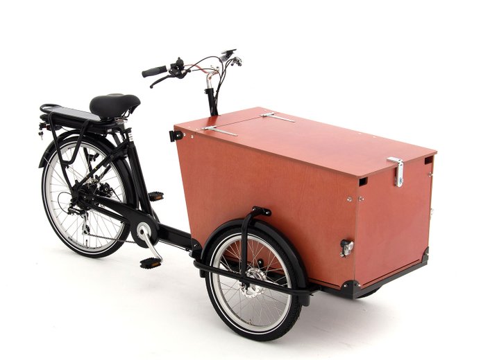 Babboe Pro Trike-E 265L RB/HD 450 | 50 cm | schwarz braun | 26 Zoll